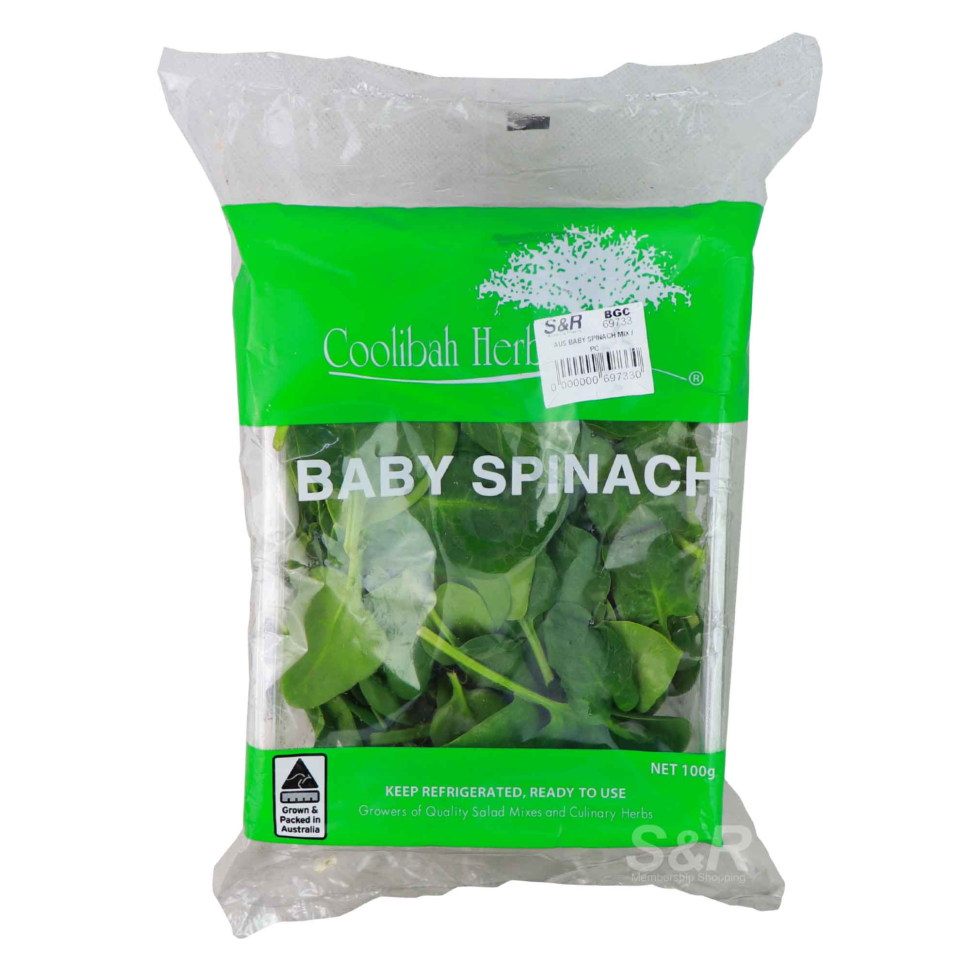 Coolibah Herbs Baby Spinach 1 pack